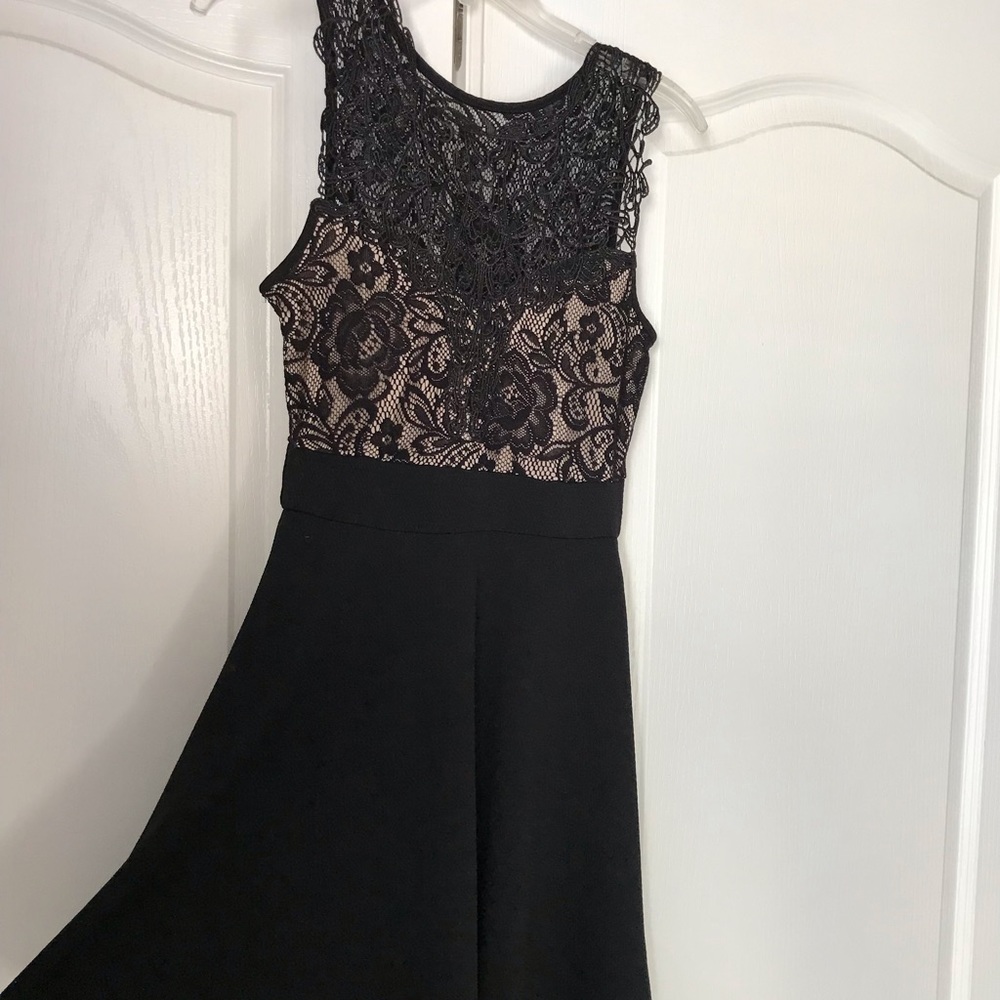 Laced top homecoming dress